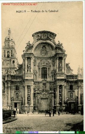 Postales: Murcia. Fachada de la Catedral - Foto 1