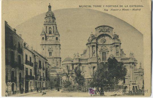 Postales: MURCIA . TORRE Y PORTADA DE LA CATEDRAL PMU5 - Foto 1