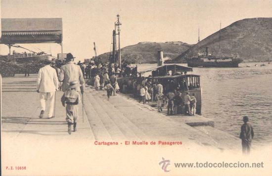 Postales: CARTAGENA- EL MUELLE DE PASAGEROS - Foto 1