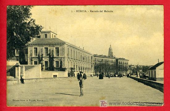 Postales: MURCIA , ENTRADA DEL MALECON  , P40283 - Foto 1