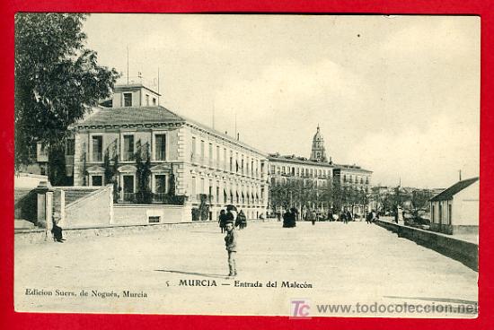 Postales: MURCIA, ENTRADA DEL MALECON,      P40668 - Foto 1