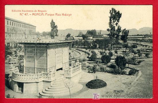 Postales: MURCIA, PARQUE RUIZ HIDALGO,     P40722 - Foto 1