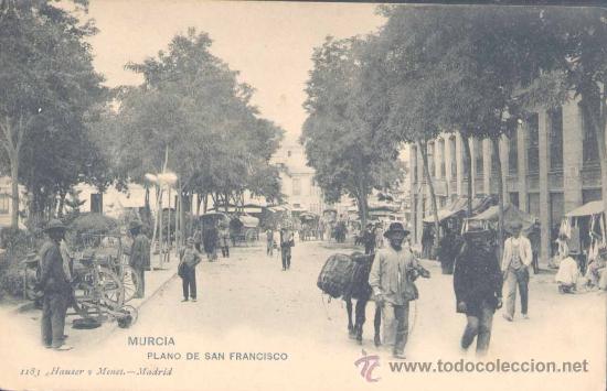 Postales: MURCIA.-PLANO DE SAN FRANCISCO - Foto 1