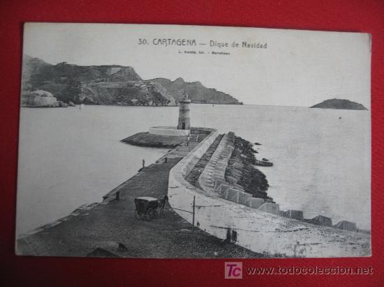 Postales: CARTAGENA - DIQUE DE NAVIDAD - Foto 1