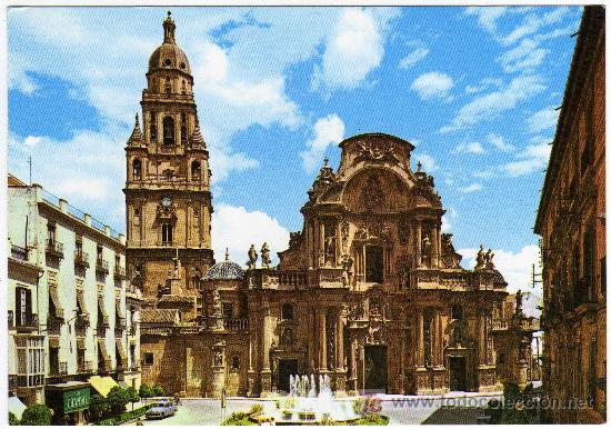 Postales: BONITA POSTAL - MURCIA - LA CATEDRAL - Foto 1