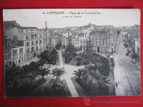 Postales: CARTAGENA - PLAZA DE LA CONSTITUCION - Foto 1