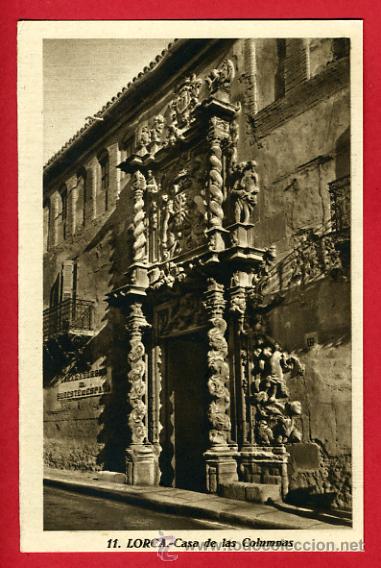 Postales: lorca, murcia, casa de las columnas,    P42935 - Foto 1