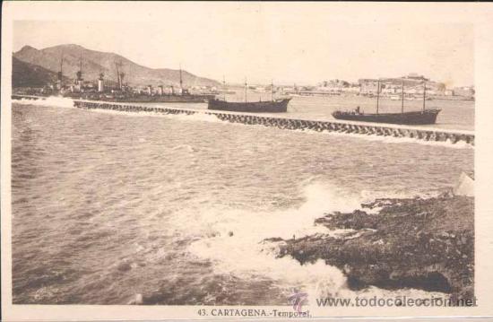 Postales: CARTAGENA.- TEMPORAL - Foto 1