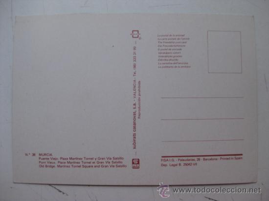 Postales: MURCIA - REF.: R-5-58 - Foto 2