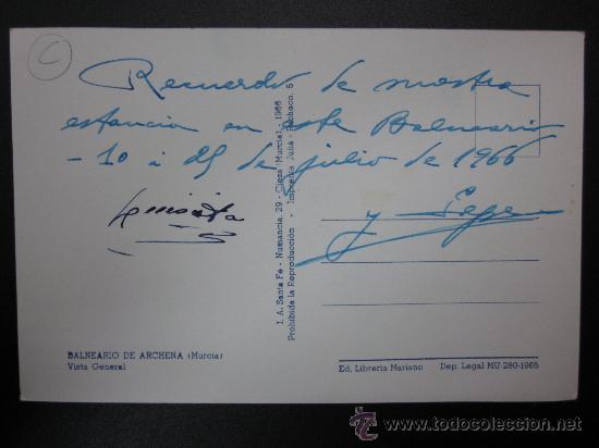 Postales: ARCHENA, MURCIA - REF.: T-466 - Foto 2
