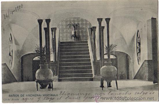 Postales: BA&Ntilde;OS DE ARCHENA (MURCIA) VESTIBULO - Foto 1