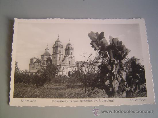 Postales: Interesante postal de Murcia.Monasterio de San Jeronimo - Foto 1