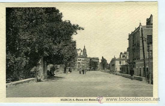 Postales: POSTAL MURCIA PASEO DEL MALECON - Foto 1