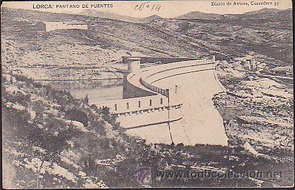 Postales: POSTAL LORCA PANTANO DE FUENTES - Foto 1