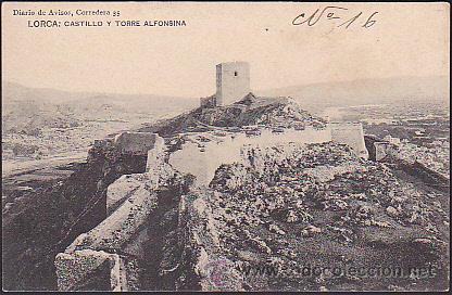 Postales: POSTAL LORCA CASTILLO Y TORRE ALFONSINA - Foto 1