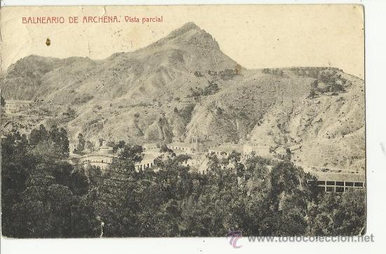Postales: Balneario de Archena.circulada en 1928 - Foto 1
