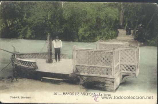 Postales: BA&Ntilde;OS DE ARCHENA (MURCIA).- LA BARCA - Foto 1