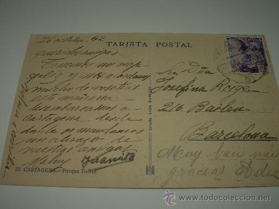 Postales: ANTIGUA POSTAL.......CARTAGENA. - Foto 2