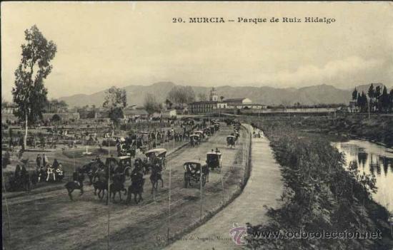 Postales: MURCIA.- PARQUE DE RUIZ HIDALGO - Foto 1