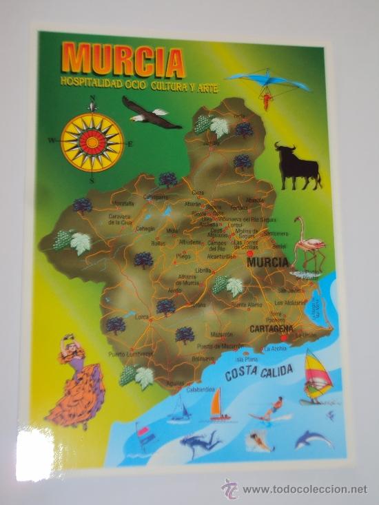 Postales: Murcia.Mapa. - Foto 1