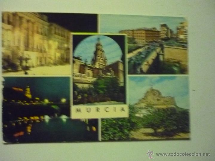 Postales: POSTAL MURCIA-VARIOS ASPECTOS --ESCRITA - Foto 1