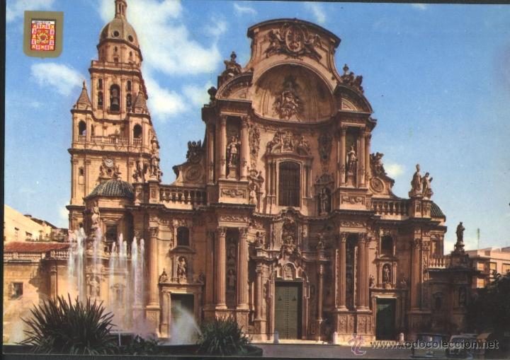 Postales: MURCIA - FACHADA DE LA CATEDRAL - Foto 1