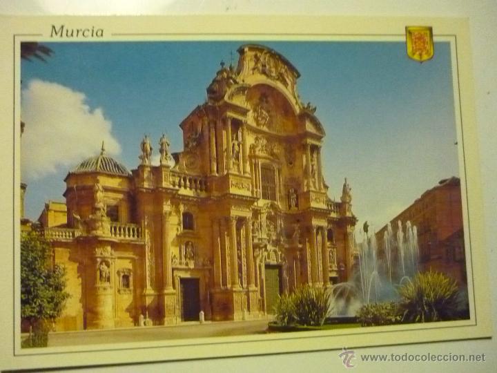 Postales: POSTAL MURCIA- CATEDRAL  ESCRITA - Foto 1