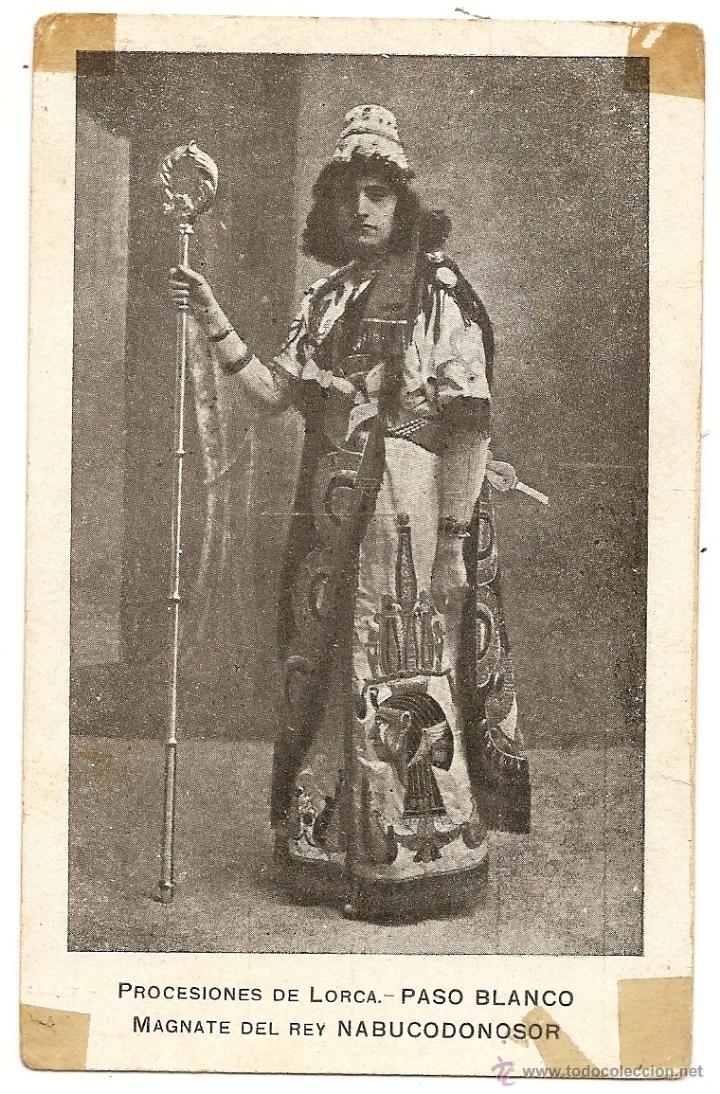 Postales: Lorca (Murcia): antigua postal de procesiones - Foto 1