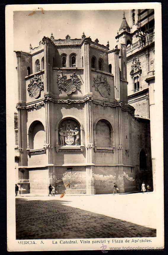 Postales: Murcia. La Catedral.  Circulada 1947. - Foto 1