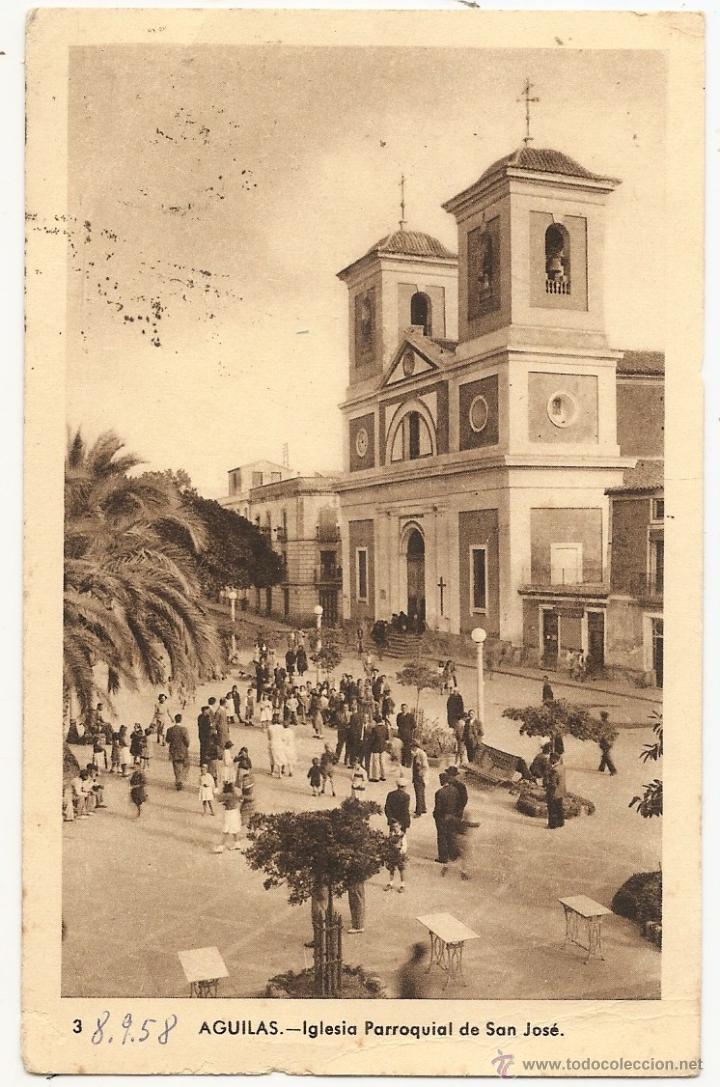 Postales: Aguilas, postal formato antiguo - Foto 1