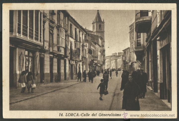 Postales: LORCA - CALLE DEL GENERALISIMO - Foto 1