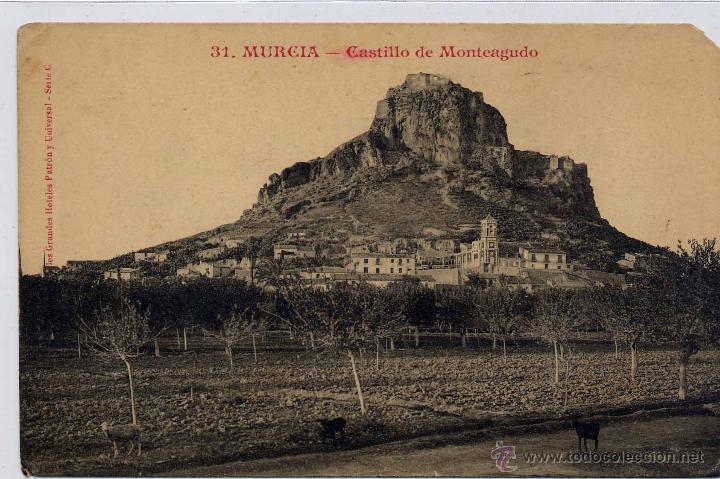 Postales: MURCIA.- CASTILLO DE MONTEAGUDO - Foto 1