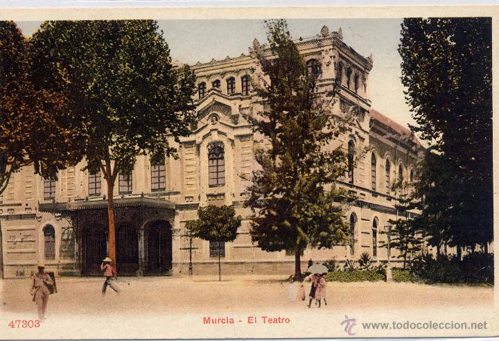 Postales: MURCIA.- EL TEATRO - Foto 1