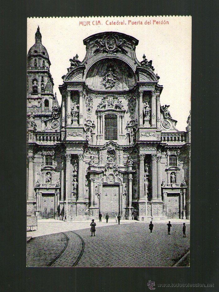 Postales: MURCIA CATEDRAL PUERTA DEL PERD&Oacute;N - Edici&oacute;n THOMAS - Postal - Foto 1