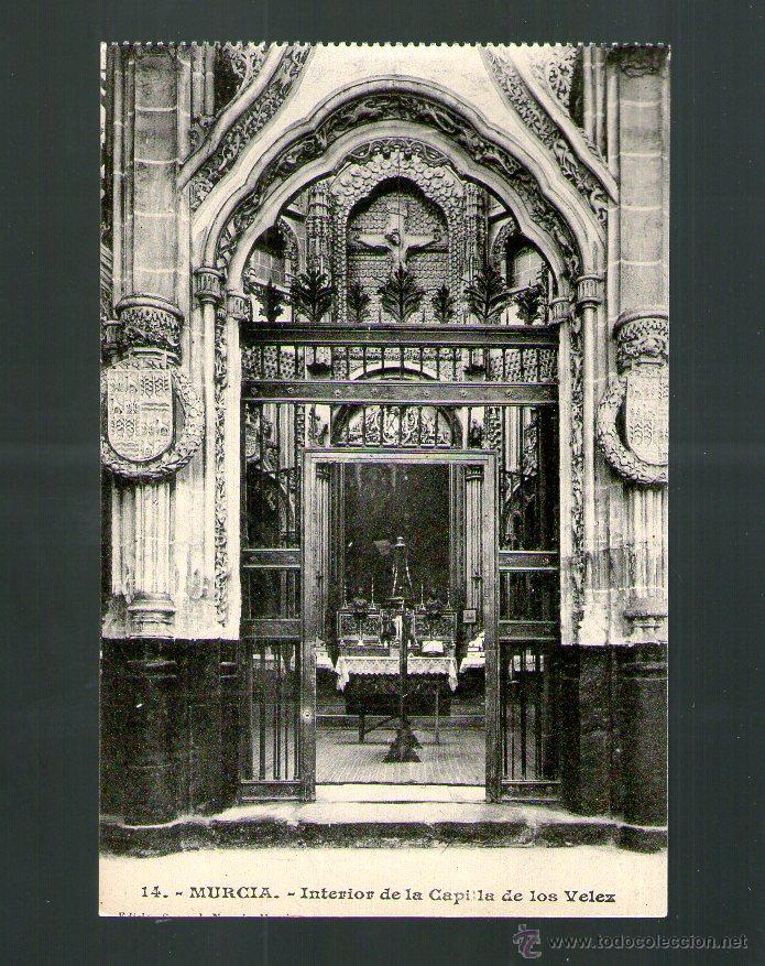 Postales: MURCIA INTERIOR DE LA CAPILLA DE LOS VELEZ - Sin Edici&oacute;n - Postal - Foto 1