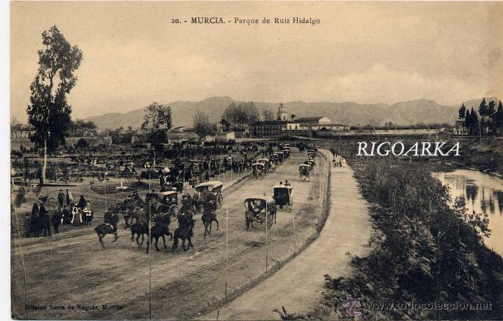 Postales: MURCIA.- PARQUE DE RUIZ HIDALGO - Foto 1