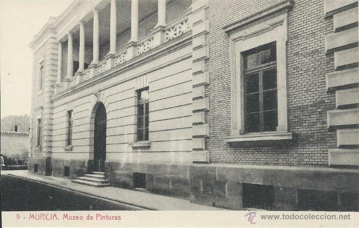 Postales: POSTAL. 9. MURCIA. MUSEO DE PINTURAS. - Foto 1