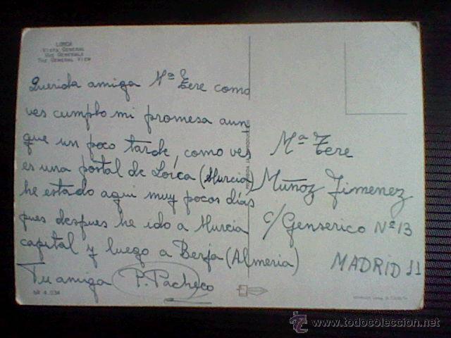 Postales: LORCA 4034 ESCRITA SOBADA ED PERGAMINO  *B41 - Foto 2