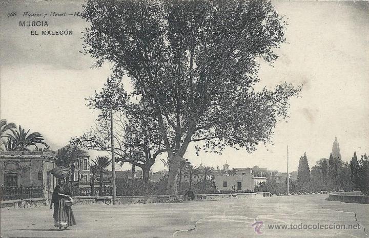 Postales: POSTAL. MURCIA. EL MALEC&Oacute;N. HAUSER Y MENET. - Foto 1