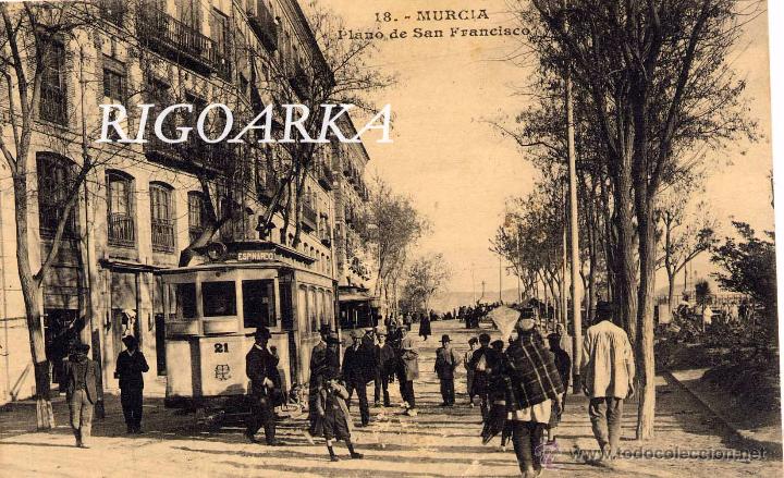 Postales: MURCIA.- PLANO DE SAN FRANCISCO - Foto 1