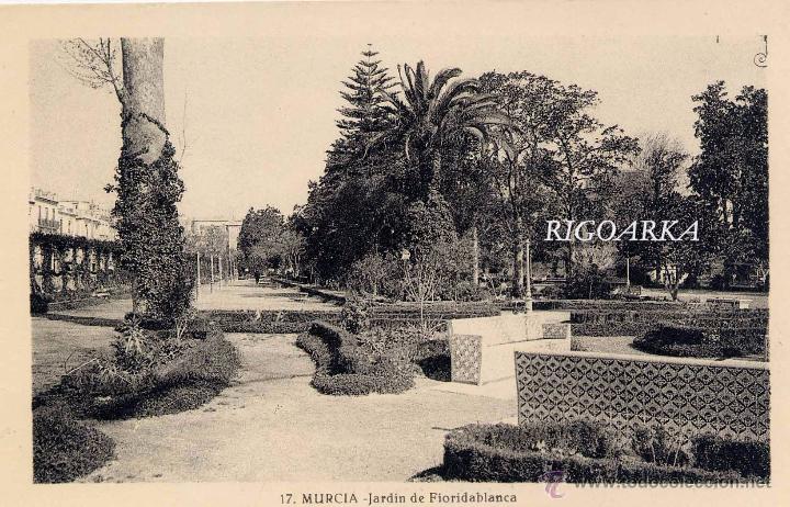 Postales: MURCIA.- JARDIN DE FLORIDABLANCA - Foto 1