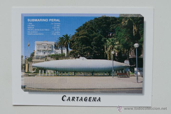 Postales: CARTAGENA. SUBMARINO PERAL. POSTAL - Foto 1