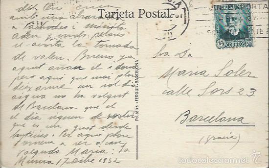 Postales: POSTAL. MURCIA. PASEO DEL MALEC&Oacute;N. FERGUI. - Foto 2