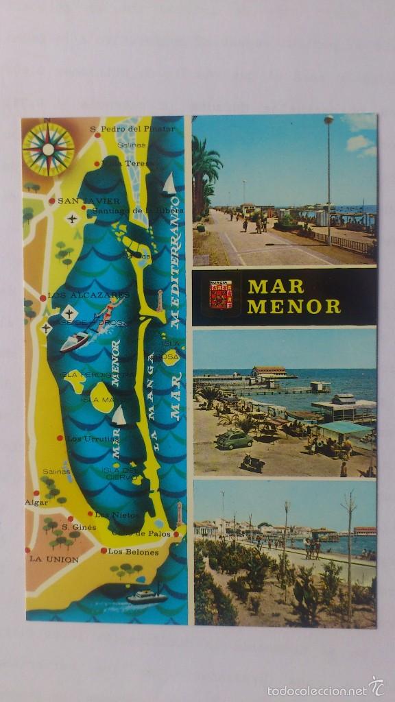 Postales: POSTAL SANTIAGO DE LA RIBERA - PASEO MARITIMO - Foto 1