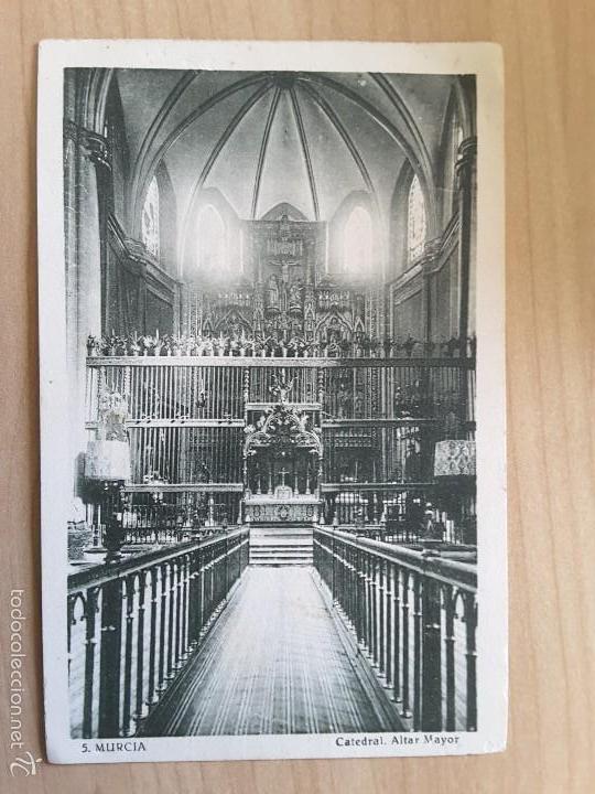 Postales: POSTAL MURCIA - CATEDRAL ALTAR MAYOR - Foto 1