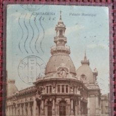 Postales: CARTAGENA MURCIA PALACIO MUNICIPAL CIRCULADA REUS 1926