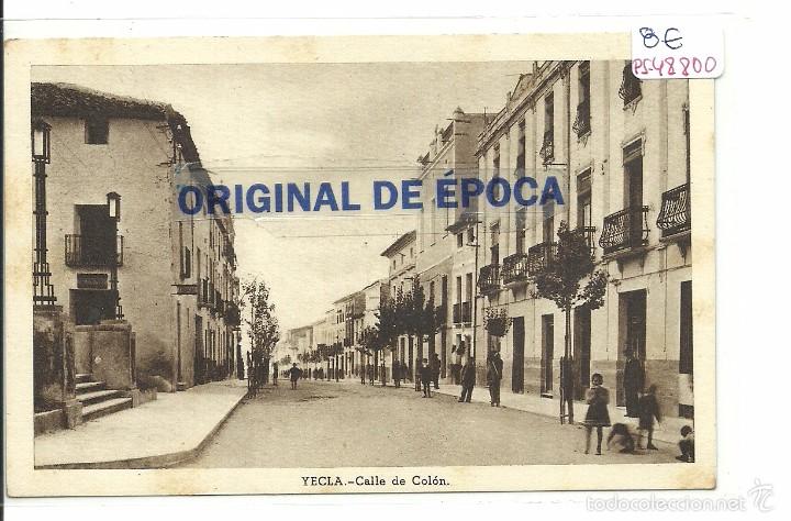 Postales: (PS-48800)POSTAL DE YECLA-CALLE DE COLON - Foto 1