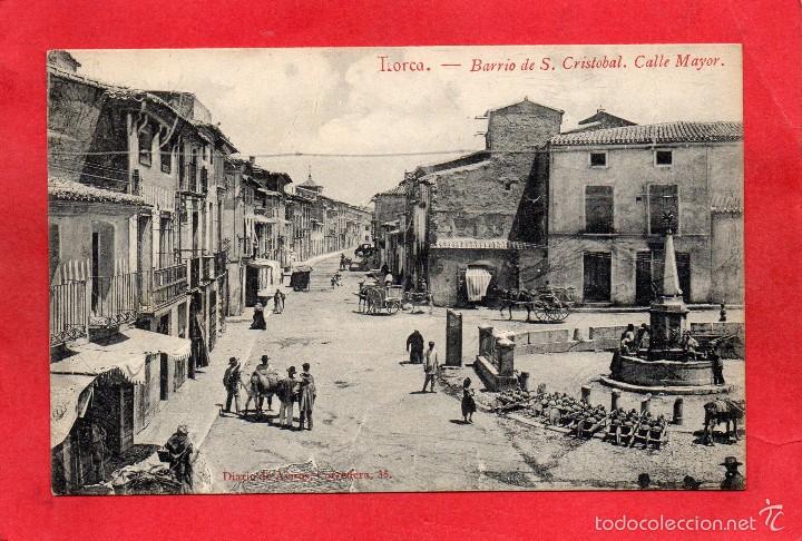 Postales: lorca. barrio de s. cristobal. calle mayor - Foto 1