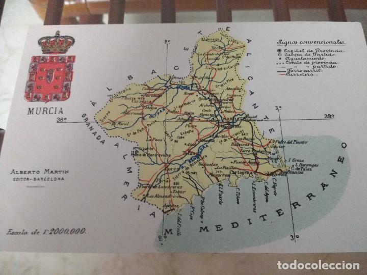 Postales: MAPA DE MURCIA. ALBERTO MARTIN - Foto 1