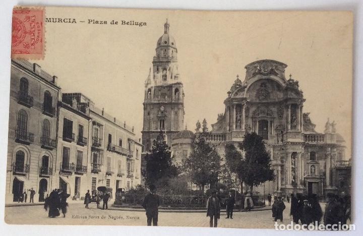 Postales: POSTAL. PLAZA DE BELLUGA. MURCIA. - Foto 1